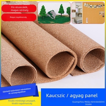 Magas sűrűségű parafa panel puha fából, diorámákhoz és fotófalhoz; szemcsék: 2 mm finom/nagy, 3 mm finom/nagy, 6 mm nagy