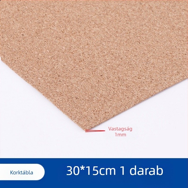 Magas sűrűségű parafa panel puha fából, diorámákhoz és fotófalhoz; szemcsék: 2 mm finom/nagy, 3 mm finom/nagy, 6 mm nagy