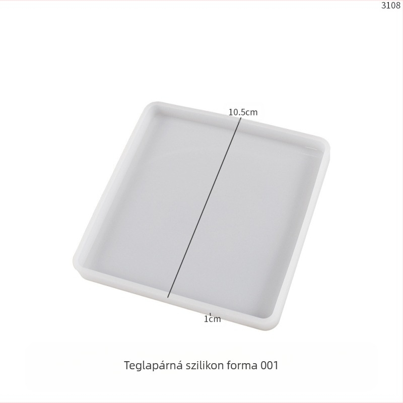 Szilikon forma epoxigyantához – DIY poháralátétek, szabálytalan alakú sütőforma