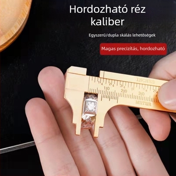 Hordozható mini sárgaréz vernier tolmérő a vastagság pontos méréséhez