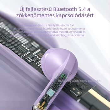 P210 True Wireless Bluetooth fülhallgatók, félfüles kialakítás, zajcsökkentés, Bluetooth 5.4, hatótáv 10 m, üzemidő >8 óra
