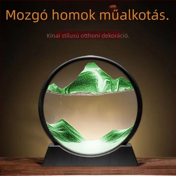 Homokórás lámpa dekoráció, üvegbázis, modern minimalista stílus, modell 005, beltéri használatra, feszültség ≤36V
