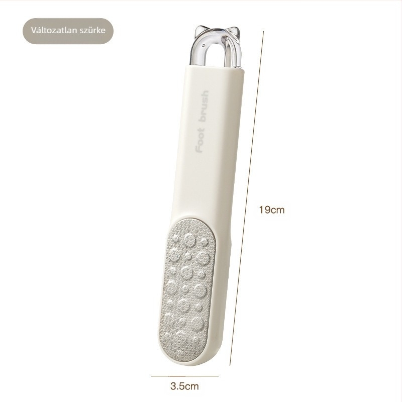 Lábreszelő eszköz a talp és a sarok holt bőrének eltávolítására – Többfunkciós láb tisztító és dörzsölő kefével (Anyagok: ABS, PC, 430 rozsdamentes acél, TPR; Pumice kő formája: ovális; Márka: Xingyang)