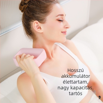 Profi fascia masszírozó rezgő jóga gyűrűvel – szénkefés motor, ABS tok, 5+ sebességfokozat, beépített 1000–1200 mAh akkumulátor, zaj 36–45 dB