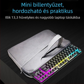Forerunner GX30Z vezetékes billentyűzet, 87 billentyű, RGB háttérvilágítás, ABS ház, 1,5 m kábel