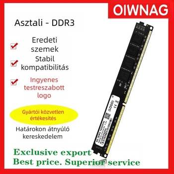 DDR3-asztali memóriamodul, 1333/1600 MHz, 240-pin, egyedi modul, Oiwnag/Magnesium