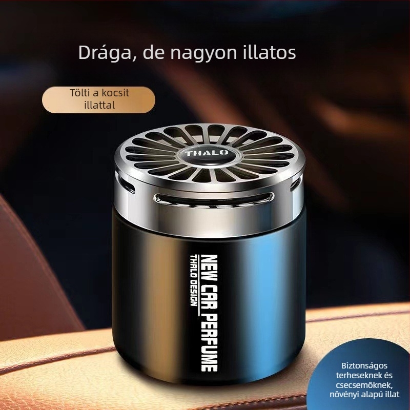 Autó aromaterápiás balzsam, Elan Xiang illat, üvegtartó, 100–200 ml, illékony idő több mint 90 nap, üléshez való rögzítés