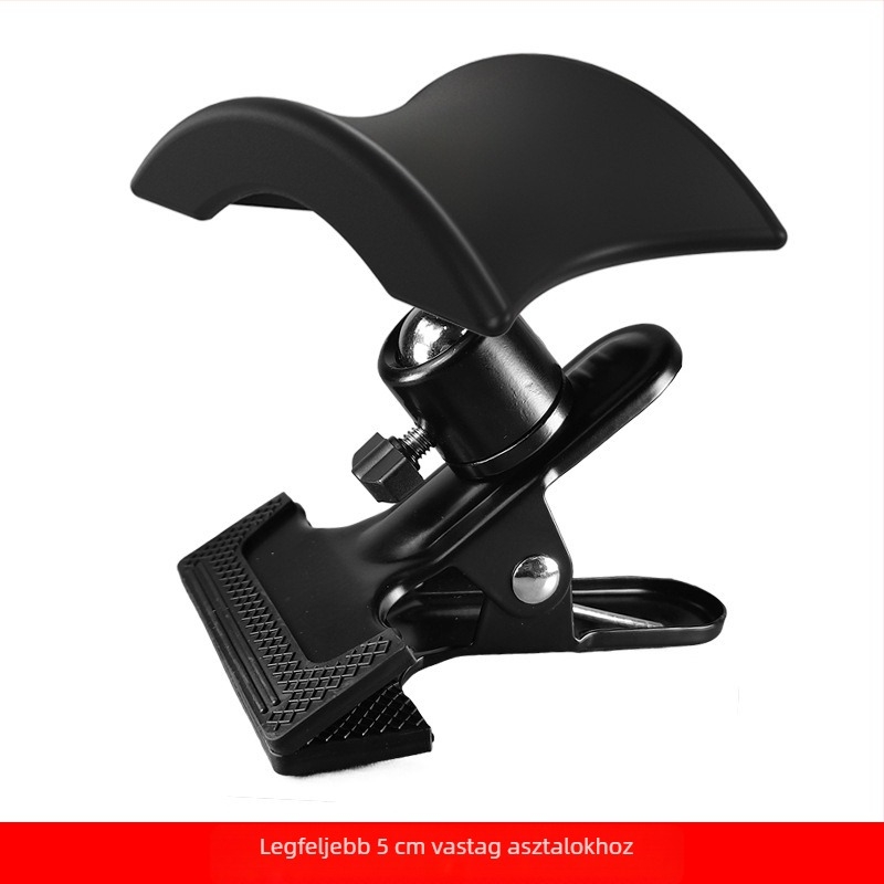 Fejhallgató asztali állvány kijelzőtartóval és univerzális tárolóval