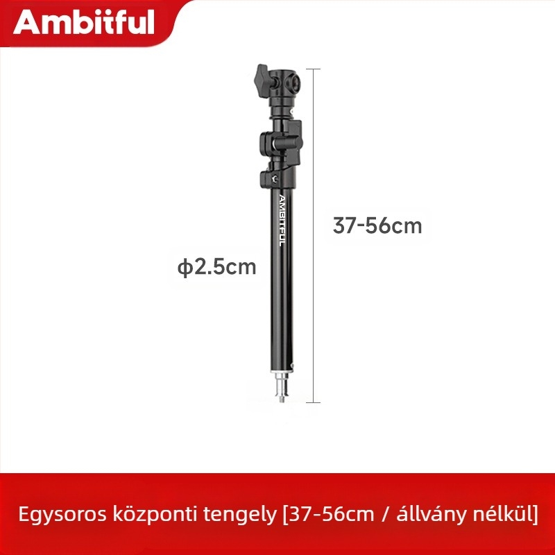 Fotózási világítási állvány alumínium ötvözetből, nehéz kivitel, görgős rendszerrel, összecsukható, két részes, magasság 81 cm, teherbírás 80 kg