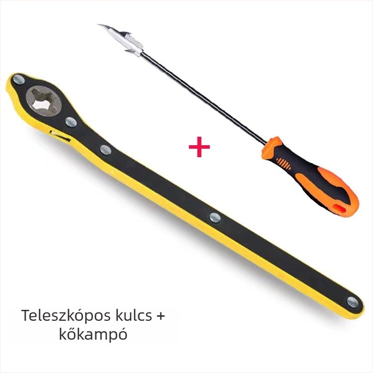 2 tonnás autóemelő racsnis mechanizmussal, kézi működtetésű, gumicseréhez