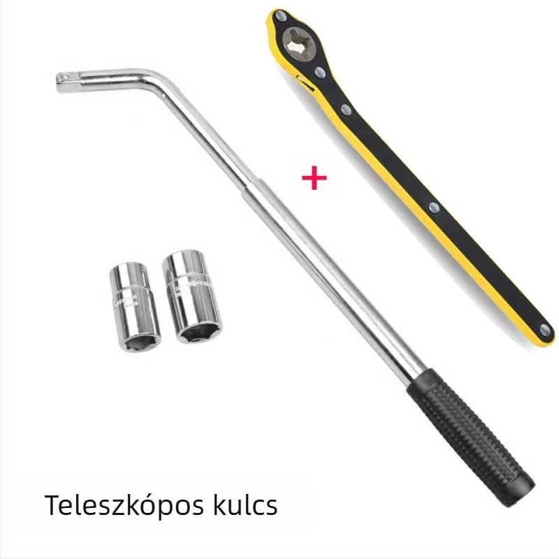 2 tonnás autóemelő racsnis mechanizmussal, kézi működtetésű, gumicseréhez