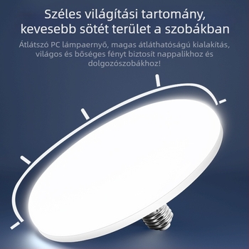 LED lámpa E27-es foglalattal, 1100 lm, 180° sugárzási szög, 220V, 10000 h élettartam