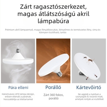 LED lámpa E27-es foglalattal, 1100 lm, 180° sugárzási szög, 220V, 10000 h élettartam