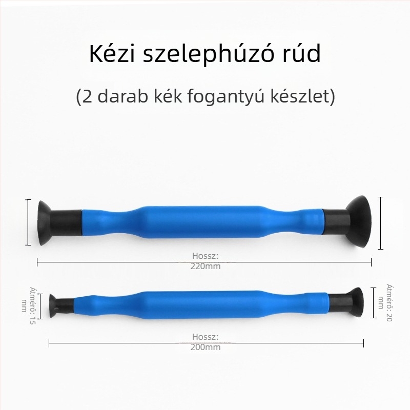 Kézi szelepszőrző rúd fa markolattal és gumírozott párnával autó- és motorkerékpár szelepeinek karbantartásához