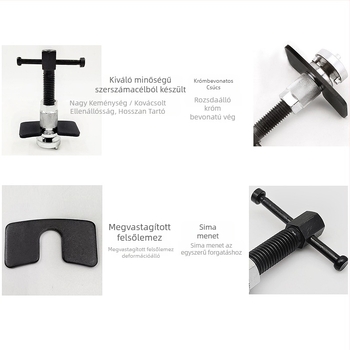 Fékcilinder-beállító eszköz, 3-darabos készlet a fékbetétek szétszereléséhez és felszereléséhez