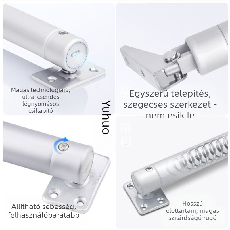 Xuncheng rozsdamentes acél ajtócsukó – állítható zárósebesség és állítható záróerő