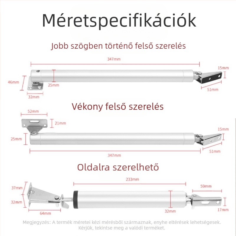 Xuncheng rozsdamentes acél ajtócsukó – állítható zárósebesség és állítható záróerő