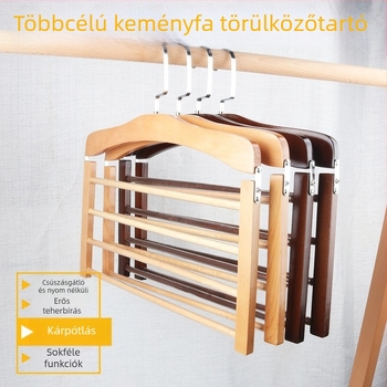 Xinchen fából készült sál tartó — modern minimalist ruhatartó sálakhoz, nyakkendőkhöz és övekhez, testreszabható
