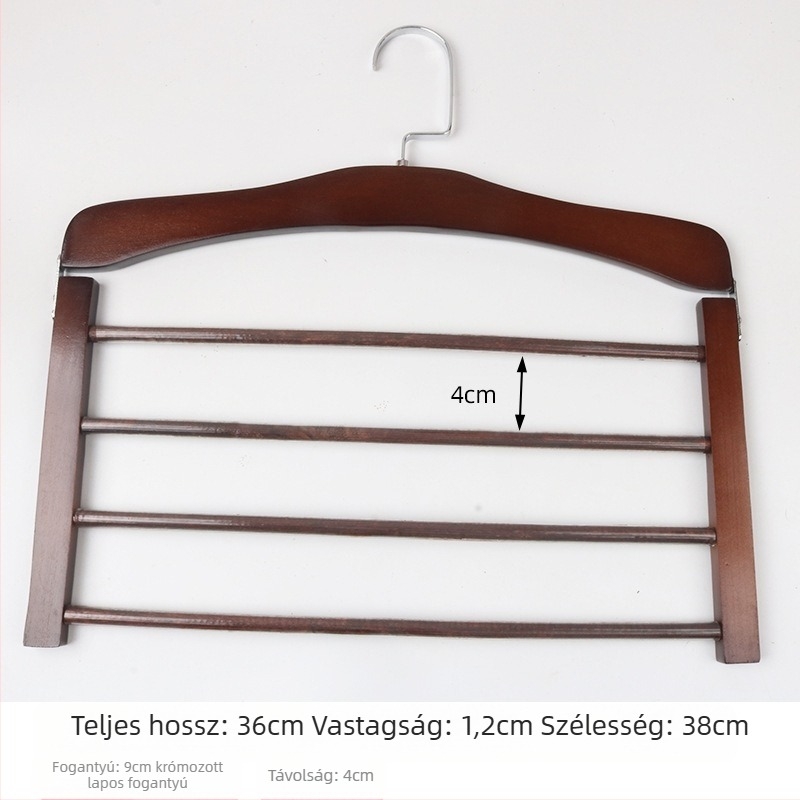 Xinchen fából készült sál tartó — modern minimalist ruhatartó sálakhoz, nyakkendőkhöz és övekhez, testreszabható