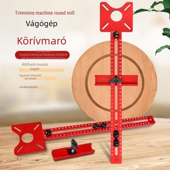 Extra vastag alumíniumötvözetből készült körkörös furó- és maróeszköz fame, állítható hornyázás és pozícionálás