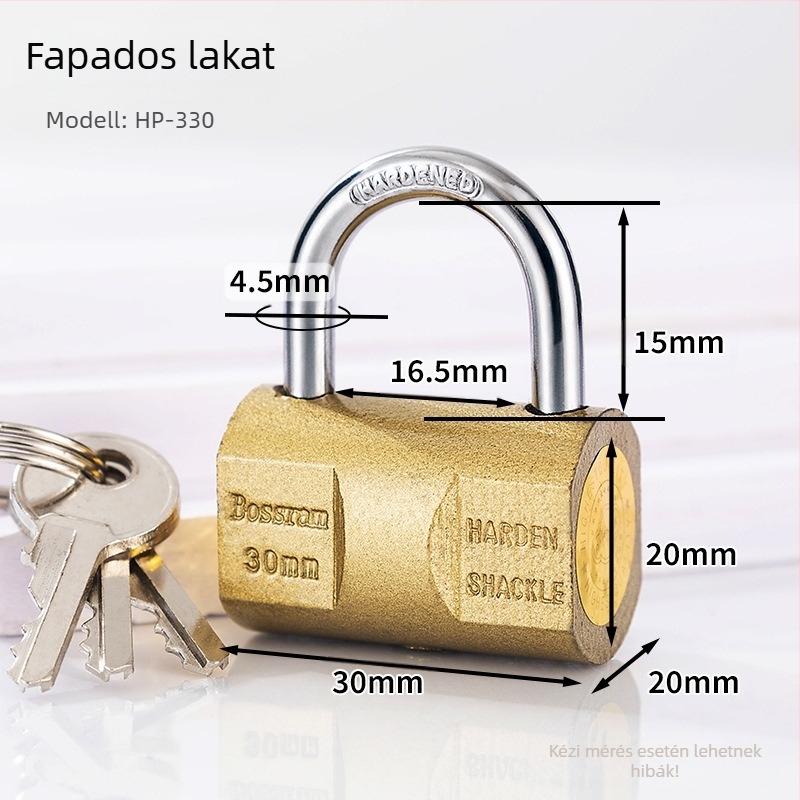 Biztonsági lakat HP, vas, Poly márka, univerzális felhasználás, új kínai stílus