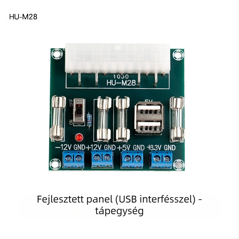 XH-M229 Asztali PC ATX Tápegység Panel Vezeték Kivezető Modullal és Kimeneti Csatlakozókkal | Core Storm