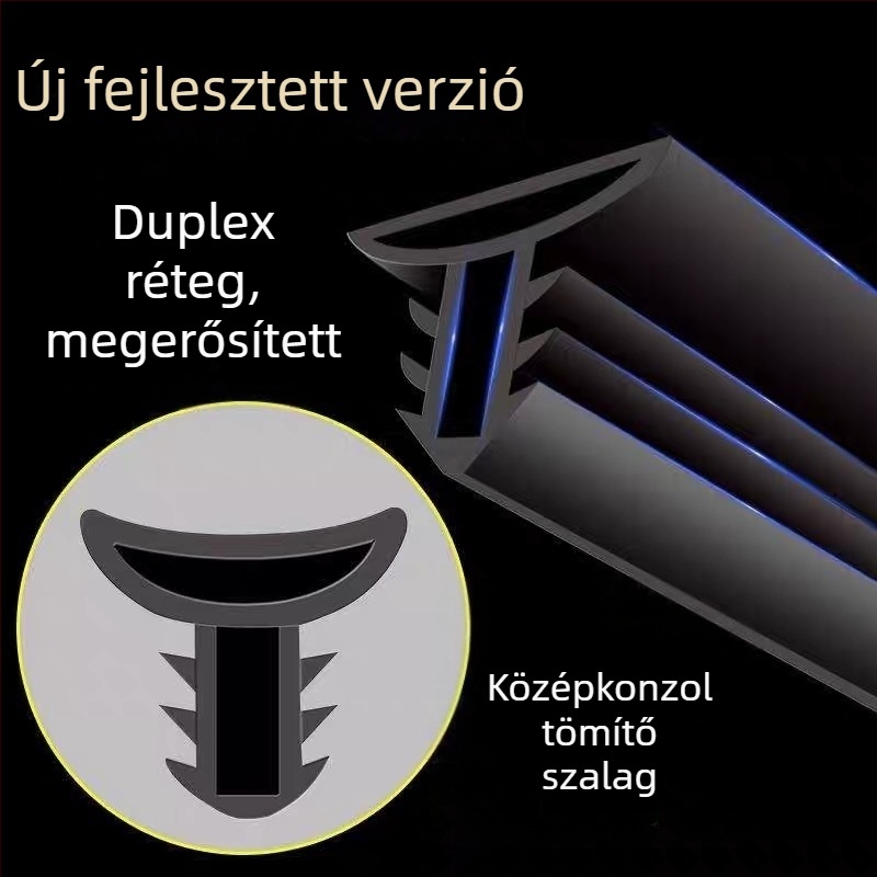 Autó tömítőprofil B-oszlophoz, gumiból, szél- és porálló, hangszigetelés, általános kompatibilitás