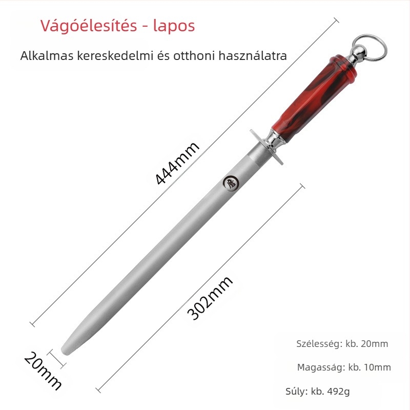 Gyémánt élező rúd késekhez személyre szabási lehetőséggel és magáncímkével.