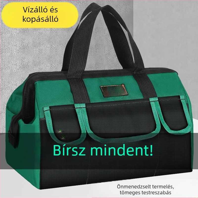 Villanyszerelő eszköztáska - kopásálló, extra vastag, hordozható, faipari tároló