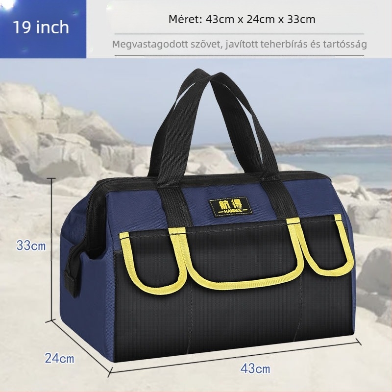 Villanyszerelő eszköztáska - kopásálló, extra vastag, hordozható, faipari tároló