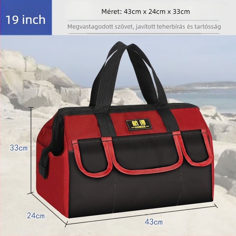 Villanyszerelő eszköztáska - kopásálló, extra vastag, hordozható, faipari tároló