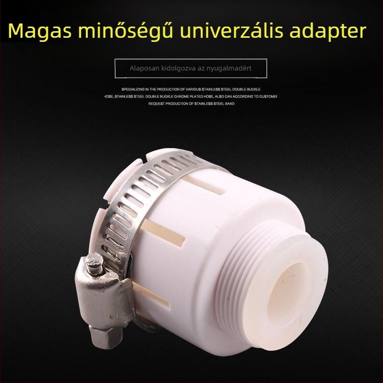 Konyhai csaptelező booster és vízmegtakarító szűrőfej, ABS, menet 22/24, modell 077, hordozható