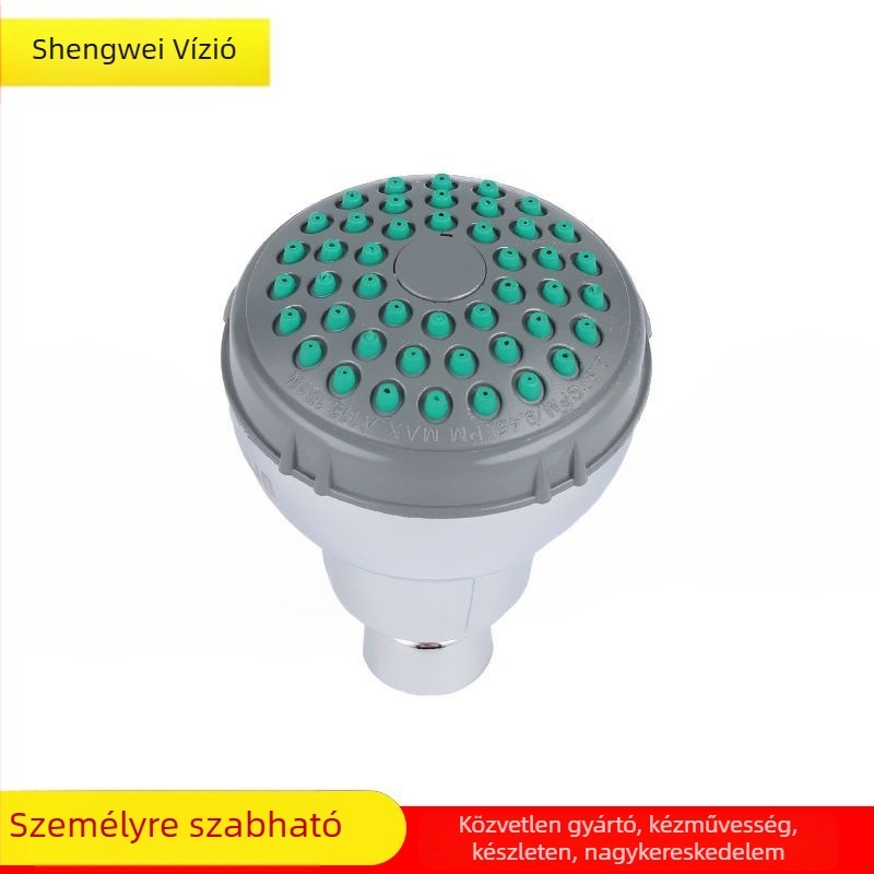 Vízmegtakarító felső permetezés zuhanyfej, ABS, kör alakú, SW-3037, krómozott