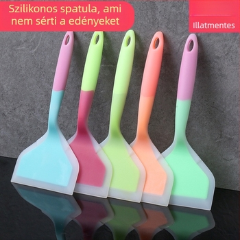 Leban szilikon konyhai spatula — élelmiszer-minőségű szilikon, hőálló, tapadásmentes, csúszásmentes, égési sérülések elleni védelem