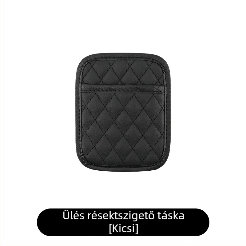 Bőr autóülés hátsó tároló táska — Testreszabható, függőleges rögzítés, logónyomtatás elérhető