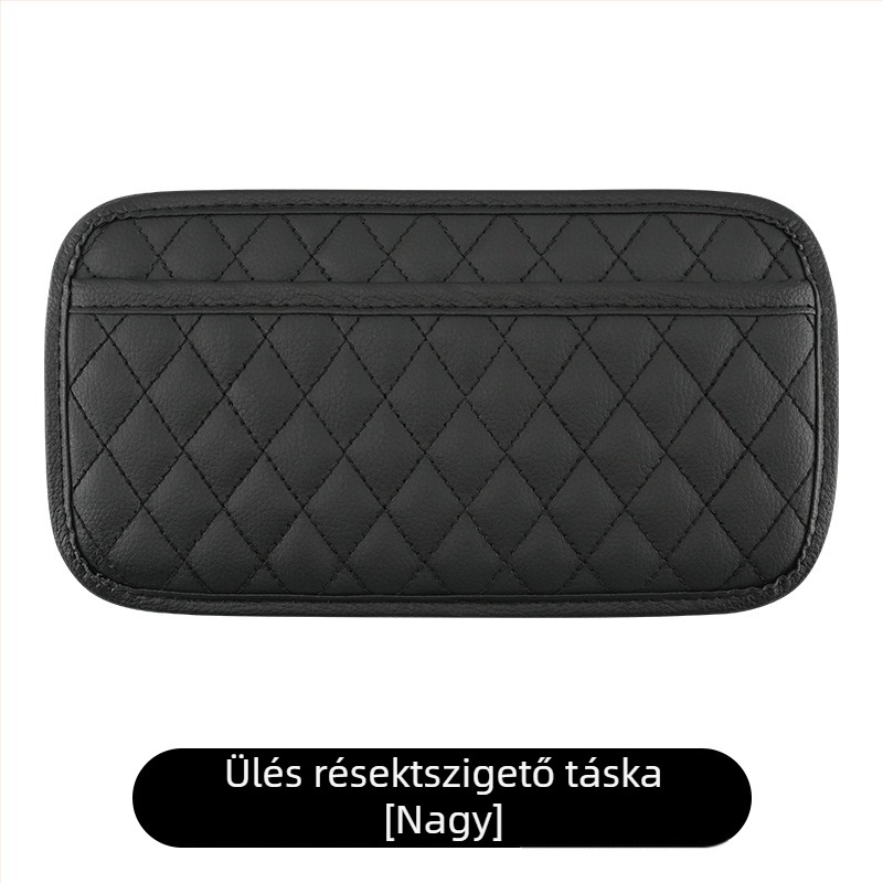 Bőr autóülés hátsó tároló táska — Testreszabható, függőleges rögzítés, logónyomtatás elérhető