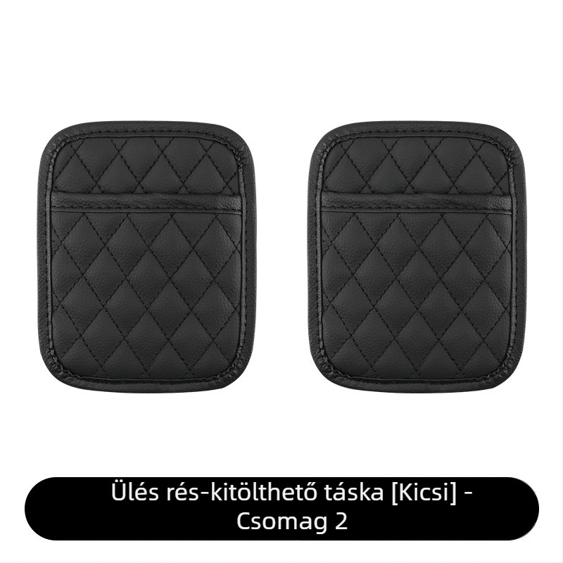 Bőr autóülés hátsó tároló táska — Testreszabható, függőleges rögzítés, logónyomtatás elérhető