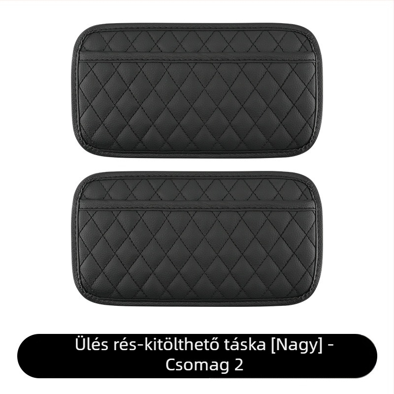 Bőr autóülés hátsó tároló táska — Testreszabható, függőleges rögzítés, logónyomtatás elérhető