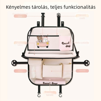 Autóülés hátsó tároló táska - bőr, vízálló, testreszabható, univerzális kompatibilitás, logotípus nyomtatás