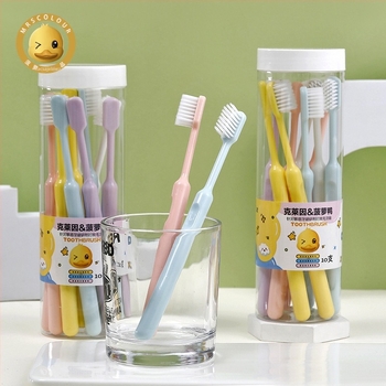 GOGOMGL Felnőtteknek szóló fogkefék készlete – Lágy sörték, 10 darab, Manuális fogkefe