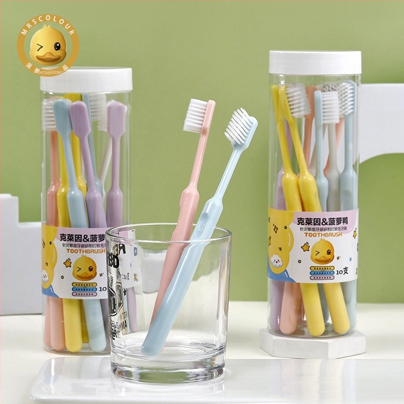 GOGOMGL Felnőtteknek szóló fogkefék készlete – Lágy sörték, 10 darab, Manuális fogkefe