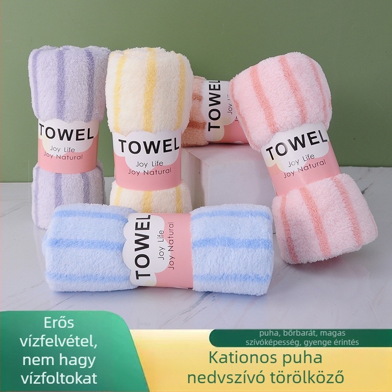 Korall fleece arctörölköző, 240 g, magas- és alacsony szálú textúra, nyomtatott logó