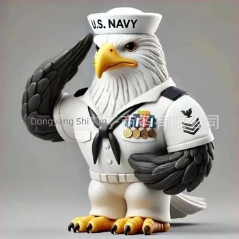 Gyanta asztali dísz – veteránok tiszteletére, karikatúra stílus, ajándék időseknek