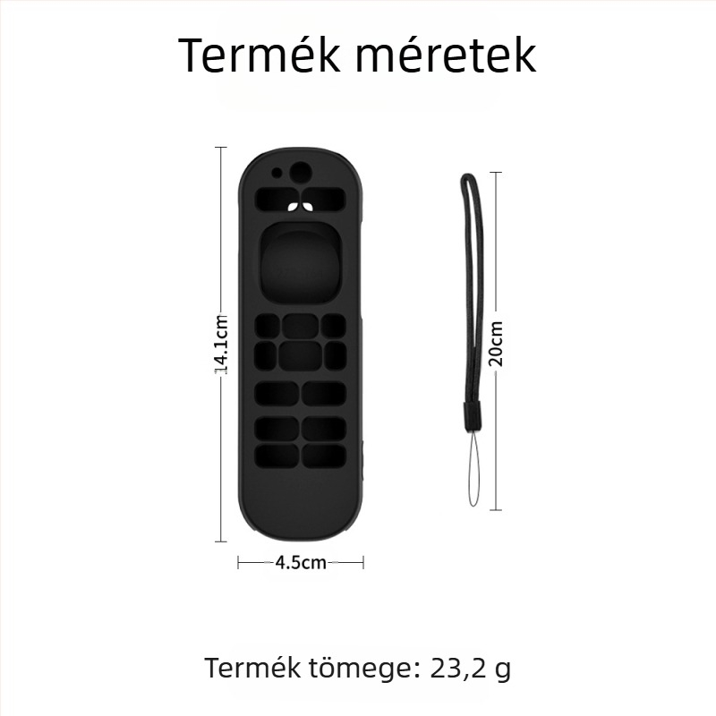 Szilikon távirányítóvédő borítás a TCL Roku Voice Remote Pro 2. kiadás (RCB1R) – teljes védelem, ütésálló