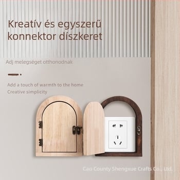Faanyagú kapcsolófedél – dekoratív falikiegészítő, testreszabható, egységes dizájn, modern minimalista stílus