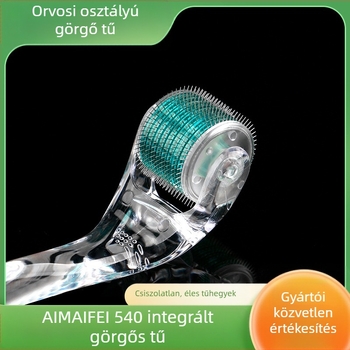 Emmawife mikroneedle arcfroller – nem steril eszköz arcfiatalításra és hajnövekedés serkentésére, továbbfejlesztett alacsonynem áteresztő modell anyaga, keménység közepesen kemény, jóváhagyás: Susu equipment Nr. 20200094.