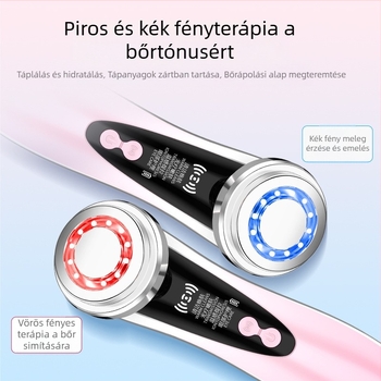 Otthoni arcmasszírozó színes fény terápiával – tisztítás és bőrápolás, hordozható, beépített 300–500 mAh akkumulátor