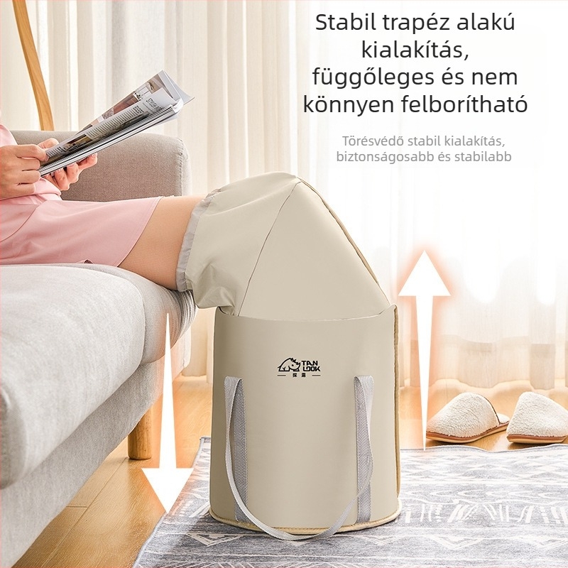 Összecsukható lábfürdő kád, nylon anyagú, összecsukható kialakítás, Discovery márka, felnőtteknek