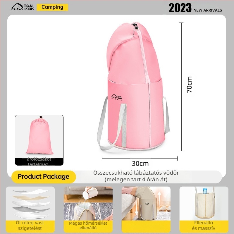 Összecsukható lábfürdő kád, nylon anyagú, összecsukható kialakítás, Discovery márka, felnőtteknek