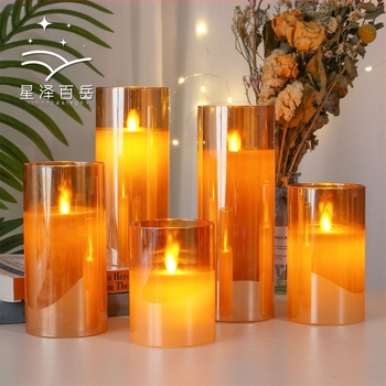 LED gyertya – paraffin viasz, kézzel készített, öntési eljárás, pohár alakú, logó nyomtatva